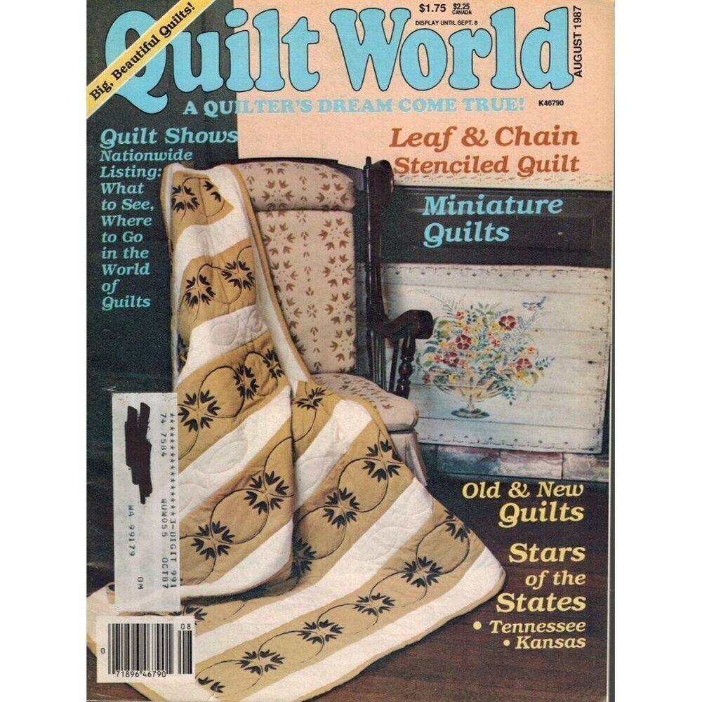 Quilt World August 1987 Volume 12 Number 4 House of White Birches